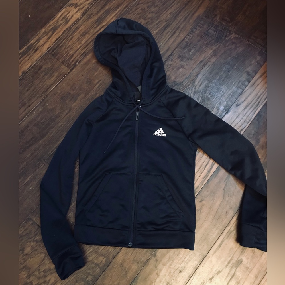 Adidas Kids Full Zip Hoodie Size M